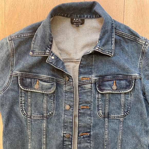 A.P.C. Washed Stretch New Denim Jacket - Picture 5 of 9